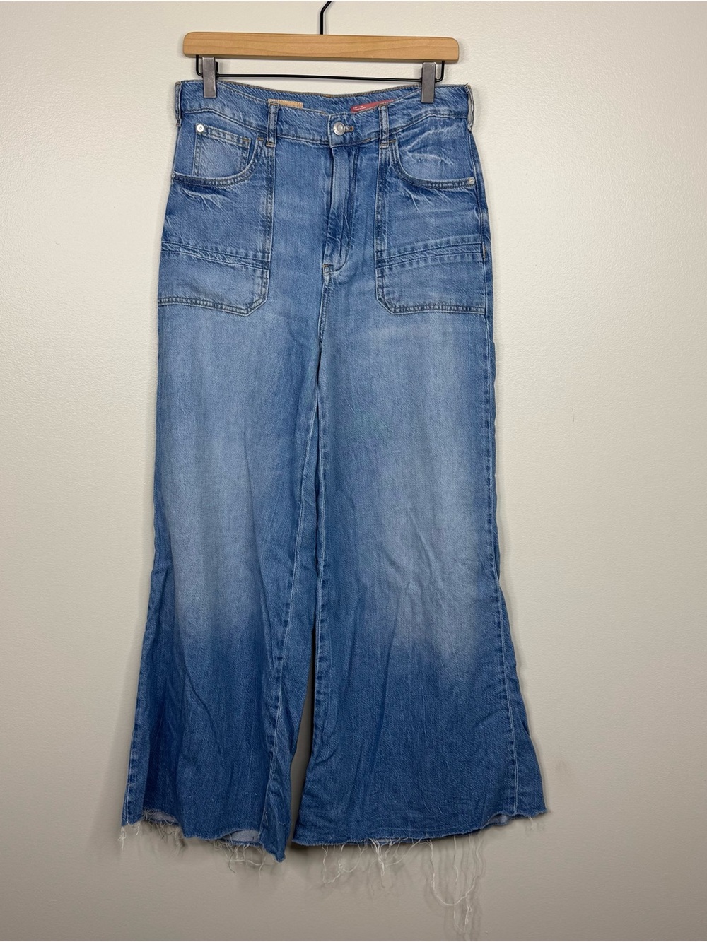 Pilcro Anthropologie The Jane High Rise Wide Leg Jeans 27